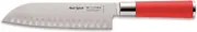 F.Dick Red Spirit Santoku Kullenschliff Knife with Hollow Point, 18 cm Blade Length