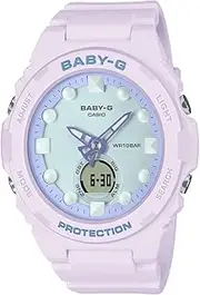 [Baby-G] Women's BGA320FH-4A Analogue-Digital Watch, Purple, 46.1 x 42.4 x 12.4 mm