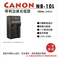 在飛比找蝦皮購物優惠-展旭數位@樂華CANON NB-10L 專利快速充電器 NB