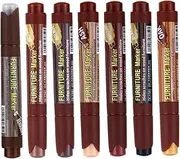 PRETYZOOM 7Pcs Wood Furniture Repair Markers Touch Up Paint Pens for Easy Instant Drying and Color Matching Furniture Touch Up
