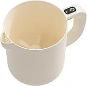 Egg Beater – 2 in 1 Mixing Cup and Strainer, 1L Automatic Mixer, Kitchen Accessory for Washing Rice, Whisking, Mixing, Stirring and Stirring Milk and Milk