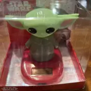 NEW Disney's STAR WARS Baby YODA Grogu Solar Powered Bobble Head Dancer 4” RARE!
