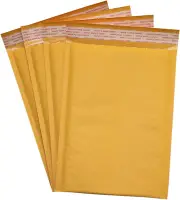 #00 5X10 Kraft Bubble Mailers Padded Shipping Envelopes (Pack of 500)