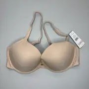 NEW Natori Push Up Bra 34D Underwire Satin Padded Cup Adjustable Strap