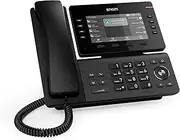 D812 IP Telephone Landline with 5 Inch Colour Display - Office Phone with 8 Programmable Buttons, USB Port, and Antibacterial Housing for Efficient Communication