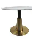 NEW Marble Top Dining Table Gold/Black Base - CHOICE Delivered Sydney RRP $1499
