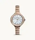 Emporio Armani Swiss Made Automatic Fluid Deco Rose Gold Women's Watch ARS8206