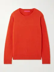 [The Elder Statesman] The Elder Statesman - Malibu Cashmere Sweater - Red - x small x small Red