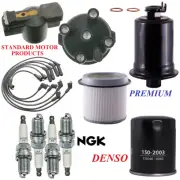 Tune Up Kit Filters Cap Wire Spark Plugs For PLYMOUTH COLT L4 2.0L 1989-1990