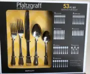 Pfaltzgraff Everyday Simplicity 53Piece Stainless Steel Flatware Set Service 8