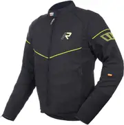 Rukka AirGobi 2.0 Motorcycle Textile Jacket, black-yellow, Size 58 for Men Black Yellow