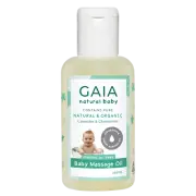GAIA Natural Baby Massage Oil 125mL Lavender & Chamomile Mineral Oil Free