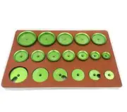 18PCS Aluminum Die 5MM Aperture Installed Watch Capping Machine Press Cover