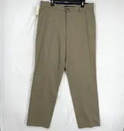 Dockers Signature Khakis Mens 36 34 Classic Fit Pants Medium Tan Cotton Stretch