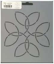 Quilting Stencil Laurel Leaf Floral Block Quilt Patterns 5" Longarm Template