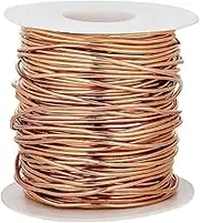 99.9% Dead Soft Copper Wire, 18 Gauge/ 1 mm Diameter, 213 Feet/ 65 M, 1 Pound Spool Pure Copper Wire