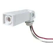 (12)-Do it Hard Wire White Floodlight Electrical Photocell Lamp Control