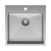 Fienza Single Bowl Laundry Sink 42L Stainless Steel Topmount or Undermount 68502