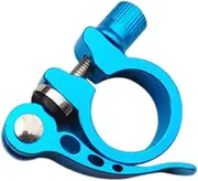 Bike Seatpost Clamp Lock 28.6mm Aluminum Alloy Quick Release Design for Easy Adjustment