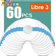 60 Pack Freestyle Sensor Covers for Libre 2/3 Waterproof Sensor Patches Adhesive