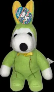NEW Whitman’s Easter SNOOPY PLUSH Bunny Holiday Stuffed Animal NWT Candy Holder