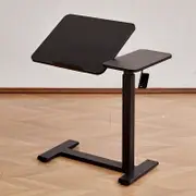 Black Hidden Casters 0-60��Tilt Overbed Gas Lift Press Bedside Sofa Side Table Office Bedroom