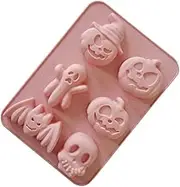 Cabilock 1pc Halloween Baking Mold Ice Cubes Kitchen Supplies Cake Chocolate Biscuit 6