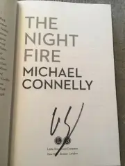 SIGNED & NEW - THE NIGHT FIRE by Michael Connelly (2019-Hardcover)