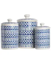 10 Strawberry Street Marina 3pc Canister Set