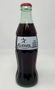 Collectible 8oz Coke Bottle "The Houston Astros 1999 Central Division Champs"