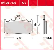 TRW Lucas Sintered lining MCB748SV