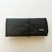 ProCase Tech Organizer Charger/Cord Roll Up Bag -Black