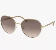 New Authentic Prada Sunglasses SPR65X 09G-3D0 Beige/Ivory/White 58/19/145