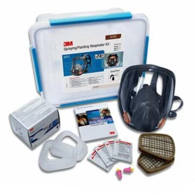 3M Spraying Painting Full Face Respirator Kit 6851 A1P2 Medium 6800