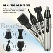 4 in 1 USB Rechargeable Profession Electric Eyebrow Ear Nose Facial Hair Trimmer