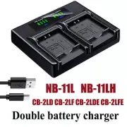 Dual Battery Charger For Canon NB-11L11LH CB-2LC CB-2LD 2LF CB-2LDE 2LFE A2300