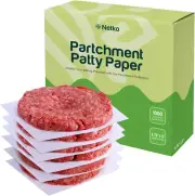 Waxed Butcher Paper Sheets | Hamburger Patty, | 1000 Non-Stick Wax Paper Squares