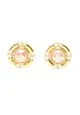 二奢 Pre-loved Chanel coco mark earrings GP Fake pearl gold white 93A