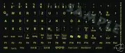 Glowing German Keyboard Stickers-Illuminate keyboards