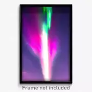 Pixel Art Poster - Electric Aurora (8 Bit Psychedelic Trippy Video Game Print)