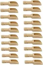 Coffee Tea Mini Sugar Spoon Wooden Round Handle Teaspoon Small Salt Milk Scoops Shovel Condiment Wood Spoons Powder