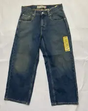 Levi’s 569 Loose Fit Straight Leg Jeans Boys Size 8H Husky 28x23 Blue Denim NWT