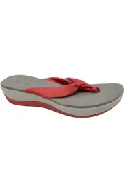 Clarks Cloudsteppers Solid Thong Sandals Arla Glison Coral Pink