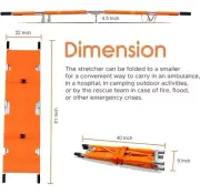 Light weight Premium Quality 2 Fold Stretcher with Grip and carry case included