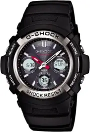 CASIO G-SHOCK AWG-M100-1AJF Solar Radio Black Analog-Digital Watch