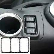 Carbon Fiber Seat Heater Soft Top Switch Panel Trim For Nissan 370Z 2009-2020 (for: Nissan)