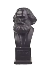 German Philosopher Socialist Karl Marx Stone Bust Statue Sculpture 12 cm