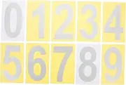 ORFOFE 5Sets Reflective Stickers Self Adhesive Mailbox Numbers Fade Resistant Durable Stickers for Smooth Surfaces for Mailboxes Address Signs