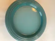 Le Creuset Stoneware Salad Plates Set of 6 Caribbean NEW 8 1/2" decor