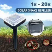 Solar Powered Snake Repeller Ultrasonic Mole Mice Pest Rodent Rat Repellent